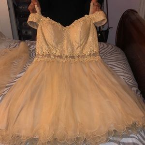 Champagne mini dress